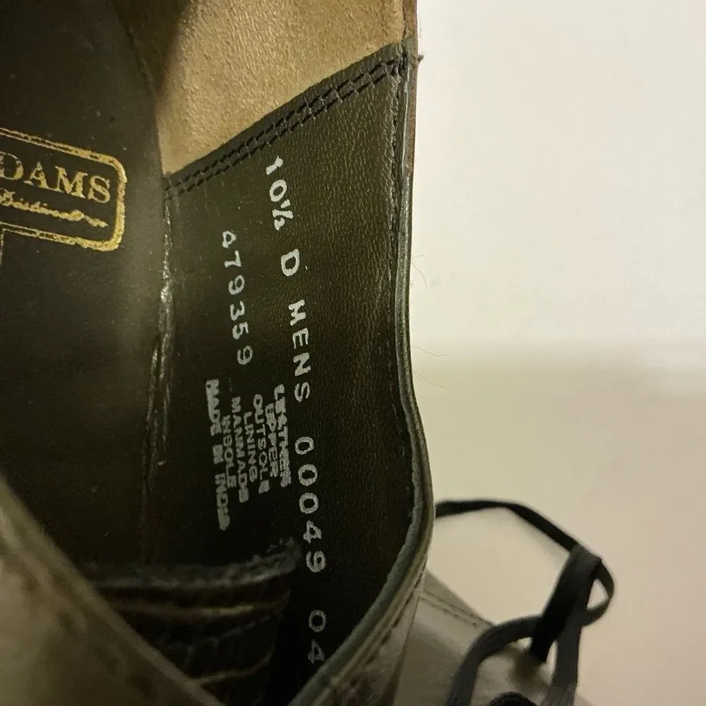 Stacy Adams Olive Men's Madison Cap Toe Oxford Leather Oxfords 10.5D